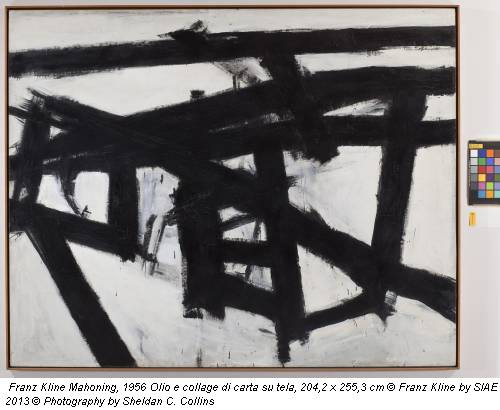 Franz Kline Mahoning, 1956 Olio e collage di carta su tela, 204,2 x 255,3 cm © Franz Kline by SIAE 2013 © Photography by Sheldan C. Collins