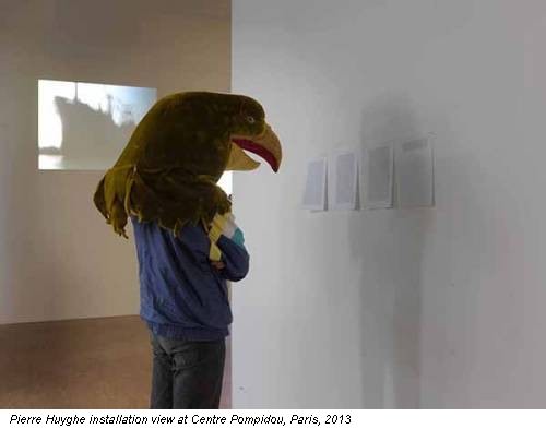 Pierre Huyghe installation view at Centre Pompidou, Paris, 2013