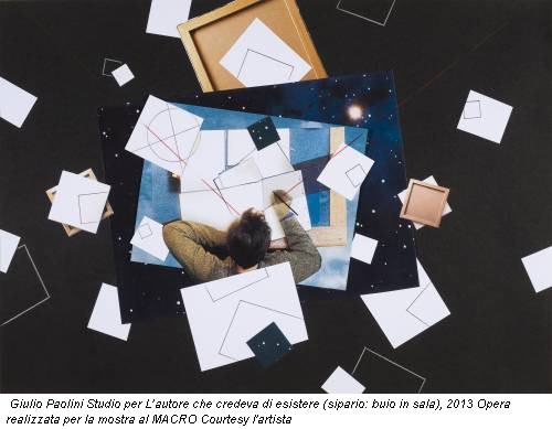 Giulio Paolini Studio per L’autore che credeva di esistere (sipario: buio in sala), 2013 Opera realizzata per la mostra al MACRO Courtesy l'artista