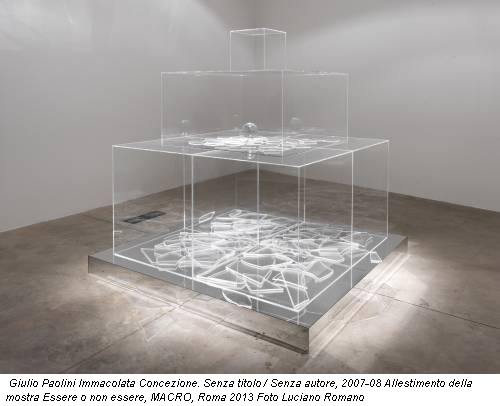 Giulio Paolini Immacolata Concezione. Senza titolo / Senza autore, 2007-08 Allestimento della mostra Essere o non essere, MACRO, Roma 2013 Foto Luciano Romano