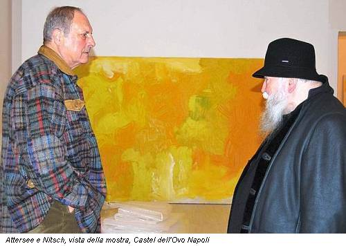 Attersee e Nitsch, vista della mostra, Castel dell'Ovo Napoli