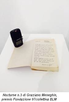 Nocturne n.3 di Graziano Meneghin, premio Fondazione 97collettiva BLM