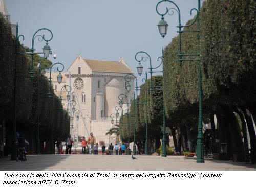 Uno scorcio della Villa Comunale di Trani, al centro del progetto Renkontigo. Courtesy associazione AREA C, Trani