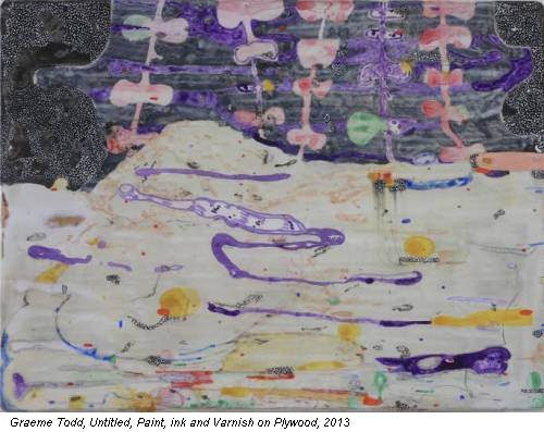 Graeme Todd, Untitled, Paint, ink and Varnish on Plywood, 2013