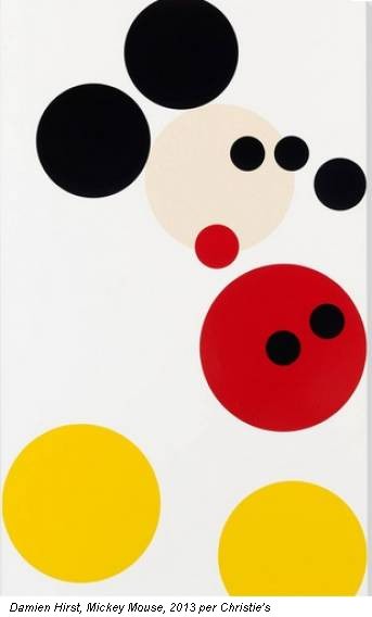 Damien Hirst, Mickey Mouse, 2013 per Christie's