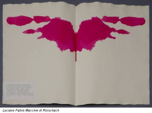 Luciano Fabro Macchie di Rorschach