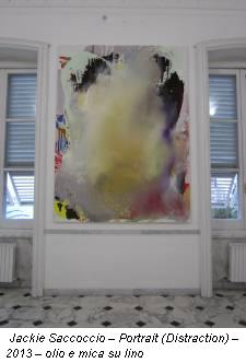 Jackie Saccoccio – Portrait (Distraction) – 2013 – olio e mica su lino