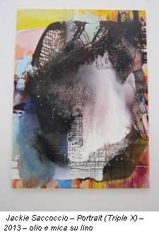 Jackie Saccoccio – Portrait (Triple X) – 2013 – olio e mica su lino