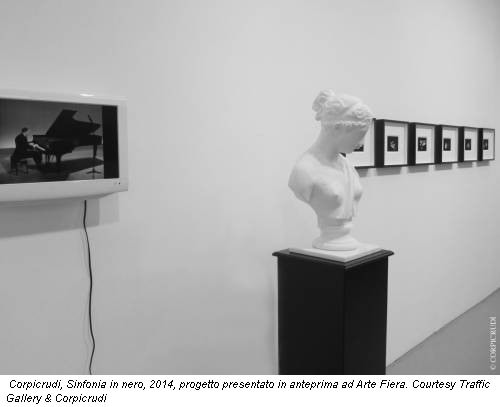 Corpicrudi, Sinfonia in nero, 2014, progetto presentato in anteprima ad Arte Fiera. Courtesy Traffic Gallery & Corpicrudi