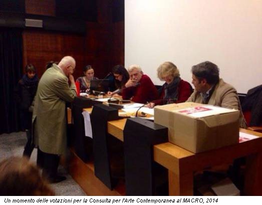 Un momento delle votazioni per la Consulta per l'Arte Contemporanea al MACRO, 2014