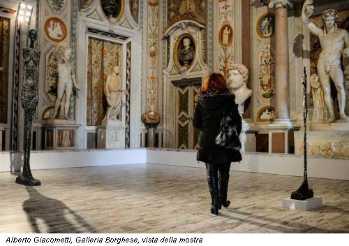 Alberto Giacometti, Galleria Borghese, vista della mostra