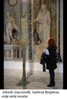 Alberto Giacometti, Galleria Borghese, vista della mostra
