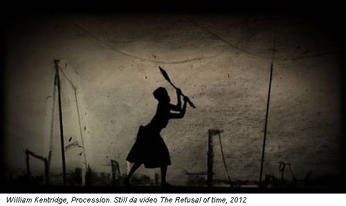 William Kentridge, Procession. Still da video The Refusal of time, 2012