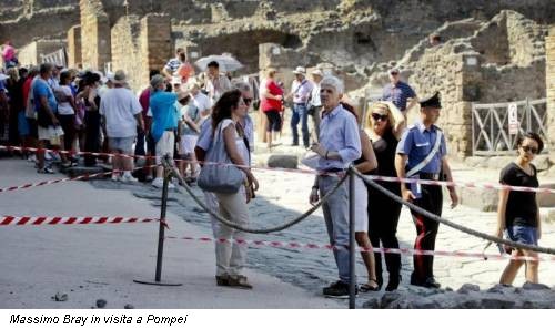 Massimo Bray in visita a Pompei