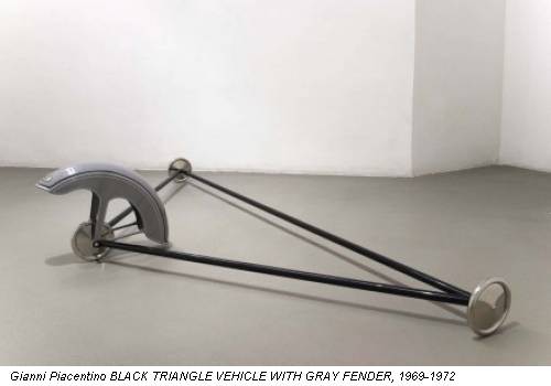 Gianni Piacentino BLACK TRIANGLE VEHICLE WITH GRAY FENDER, 1969-1972