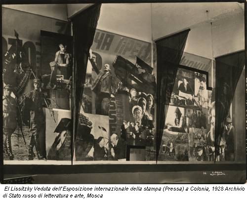 El Lissitzky Veduta dell’Esposizione internazionale della stampa (Pressa) a Colonia, 1928 Archivio di Stato russo di letteratura e arte, Mosca