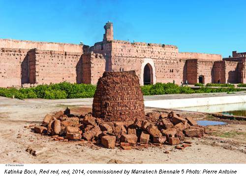 Katinka Bock, Red red, red, 2014, commissioned by Marrakech Biennale 5 Photo: Pierre Antoine