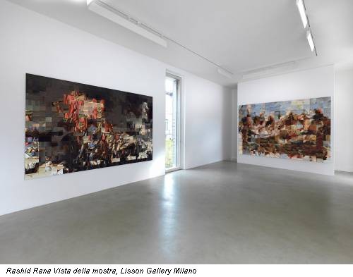 Rashid Rana Vista della mostra, Lisson Gallery Milano