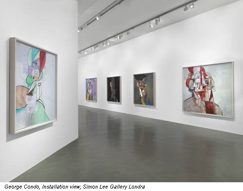 George Condo, Installation view, Simon Lee Gallery Londra
