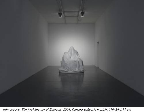 John Isaacs, The Architecture of Empathy, 2014, Carrara statuario marble, 170x94x177 cm
