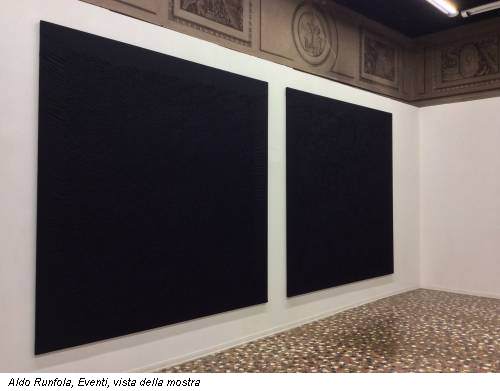 Aldo Runfola, Eventi, vista della mostra