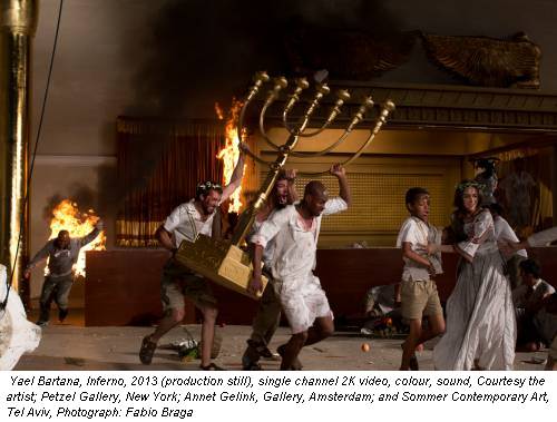 Yael Bartana, Inferno, 2013 (production still), single channel 2K video, colour, sound, Courtesy the artist; Petzel Gallery, New York; Annet Gelink, Gallery, Amsterdam; and Sommer Contemporary Art, Tel Aviv, Photograph: Fabio Braga