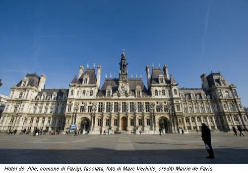 Hotel de Ville, comune di Parigi, facciata, foto di Marc Verhille, crediti Mairie de Paris
