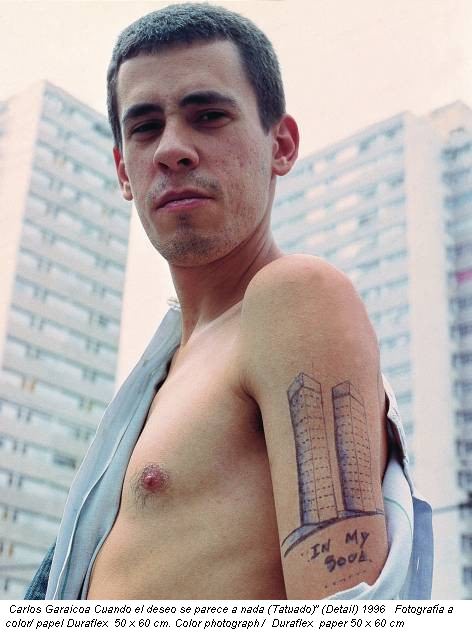 Carlos Garaicoa Cuando el deseo se parece a nada (Tatuado)” (Detail) 1996 Fotografía a color/ papel Duraflex 50 x 60 cm. Color photograph / Duraflex paper 50 x 60 cm