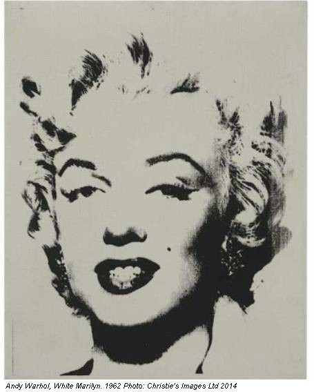 Andy Warhol, White Marilyn. 1962 Photo: Christie's Images Ltd 2014