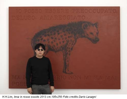 H.H.Lim, Iena in rosso ossido 2013 cm.185x250 Foto credits Dario Lasagni