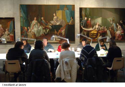 I meditanti al lavoro