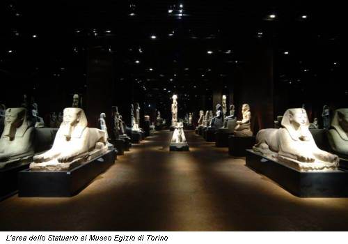 L'area dello Statuario al Museo Egizio di Torino