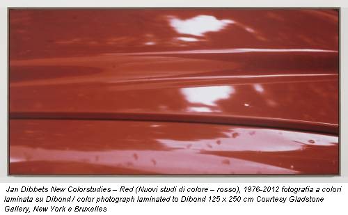 Jan Dibbets New Colorstudies – Red (Nuovi studi di colore – rosso), 1976-2012 fotografia a colori laminata su Dibond / color photograph laminated to Dibond 125 x 250 cm Courtesy Gladstone Gallery, New York e Bruxelles