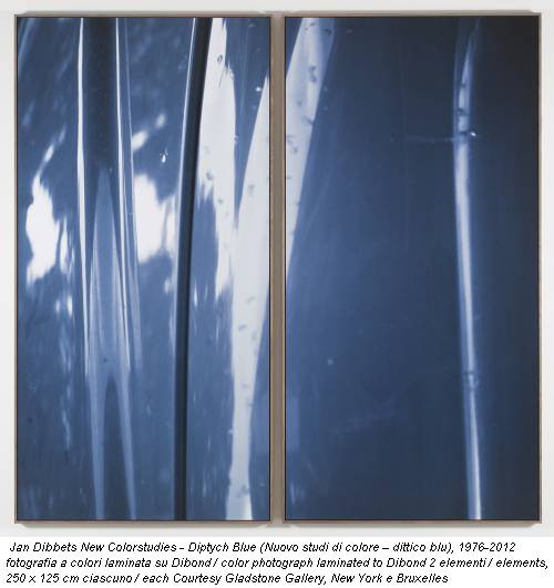 Jan Dibbets New Colorstudies - Diptych Blue (Nuovo studi di colore – dittico blu), 1976-2012 fotografia a colori laminata su Dibond / color photograph laminated to Dibond 2 elementi / elements, 250 x 125 cm ciascuno / each Courtesy Gladstone Gallery, New York e Bruxelles