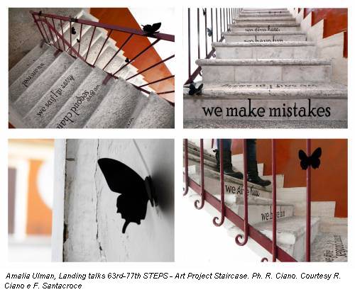 Amalia Ulman, Landing talks 63rd-77th STEPS - Art Project Staircase. Ph. R. Ciano. Courtesy R. Ciano e F. Santacroce