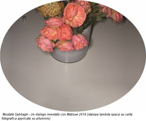 Mustafa Sabbagh - Un dialogo inventato con Matisse 2014 (stampa lambda opaca su carta fotografica applicata su alluminio)