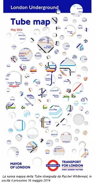 La nuova mappa della Tube disegnata da Rachel Whiteread, in uscita il prossimo 16 maggio 2014