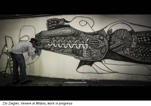 Zio Ziegler, Venere di Milano, work in progress