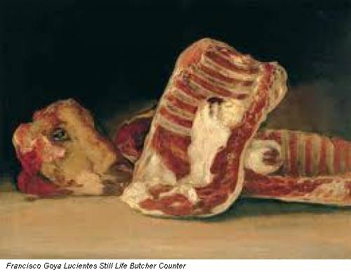 Francisco Goya Lucientes Still Life Butcher Counter