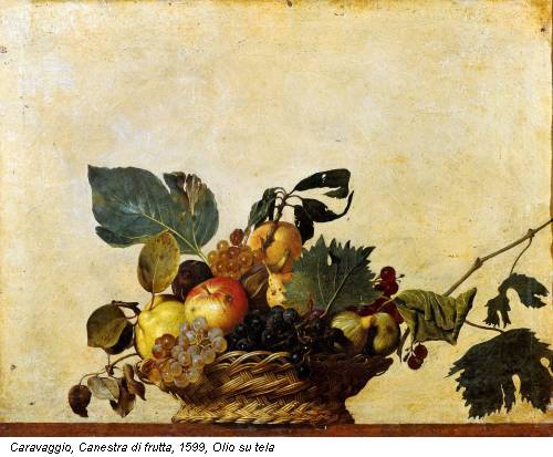 Caravaggio, Canestra di frutta, 1599, Olio su tela