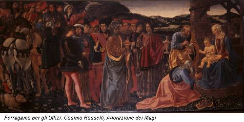 Ferragamo per gli Uffizi: Cosimo Rosselli, Adorazione dei Magi