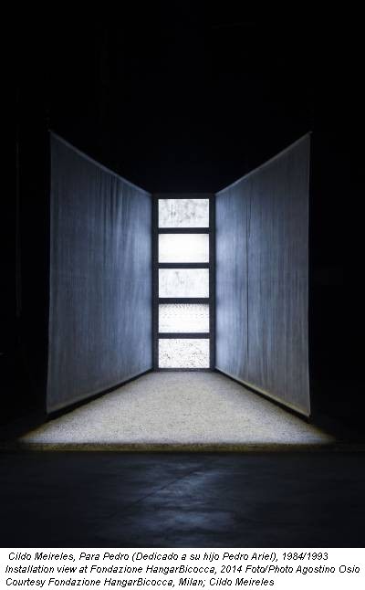 Cildo Meireles, Para Pedro (Dedicado a su hijo Pedro Ariel), 1984/1993 Installation view at Fondazione HangarBicocca, 2014 Foto/Photo Agostino Osio Courtesy Fondazione HangarBicocca, Milan; Cildo Meireles
