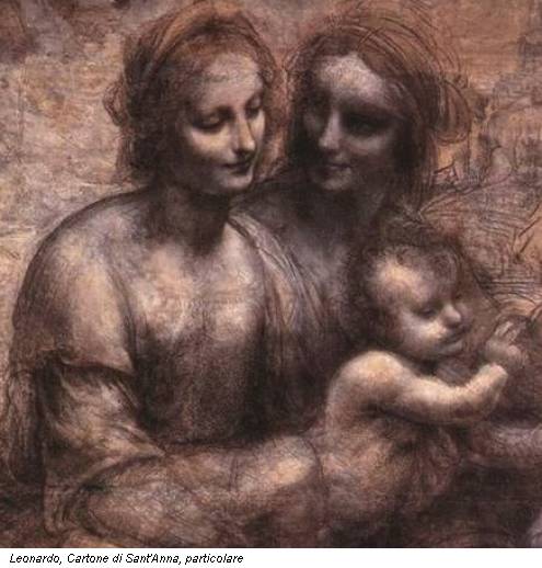 Leonardo, Cartone di Sant'Anna, particolare