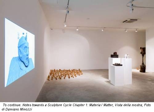 To continue. Notes towards a Sculpture Cycle Chapter 1: Materia / Matter, Vista della mostra, Foto di Damiano Minozzi
