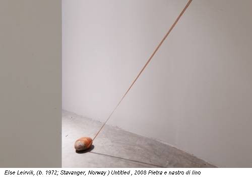 Else Leirvik, (b. 1972; Stavanger, Norway ) Untitled , 2008 Pietra e nastro di lino