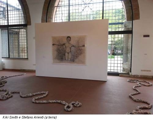 Kiki Smith e Stefano Arienti (a terra)