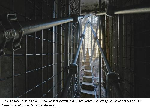 To San Rocco with Love, 2014, veduta parziale dell'intervento. Courtesy Contemporary Locus e l'artista. Photo credits Mario Albergati.