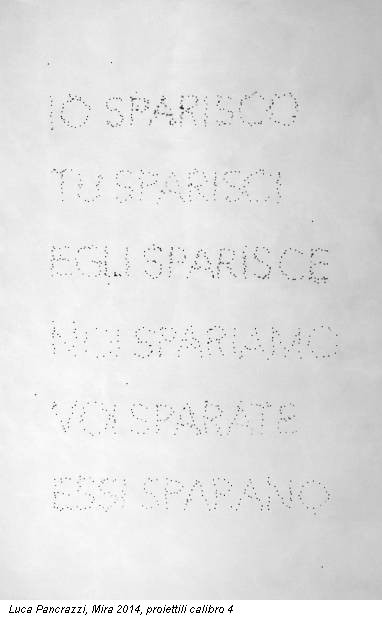 Luca Pancrazzi, Mira 2014, proiettili calibro 4