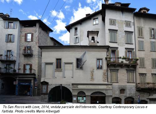 To San Rocco with Love, 2014, veduta parziale dell'intervento. Courtesy Contemporary Locus e l'artista. Photo credits Mario Albergati
