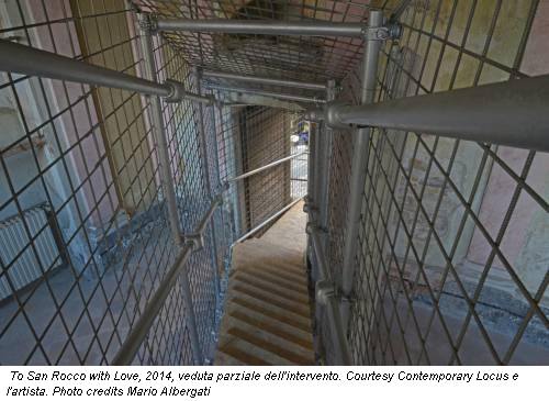 To San Rocco with Love, 2014, veduta parziale dell'intervento. Courtesy Contemporary Locus e l'artista. Photo credits Mario Albergati